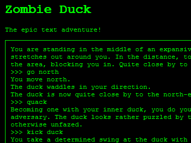 screenshot of Zombie Duck
